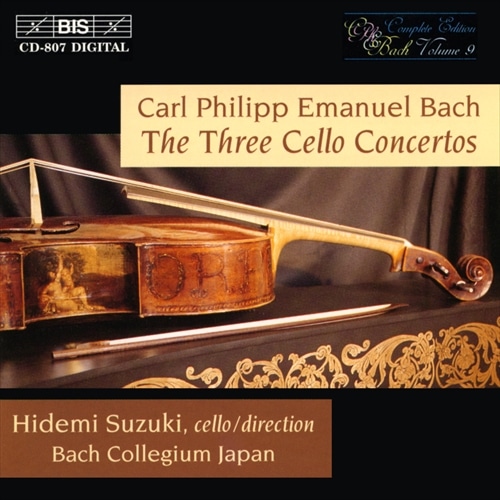 C.P.E.obn : `Ft / ؏GAobnERMEEWp (C.P.E.Bach : The Three Cello Concerots / Hidemi Suzuki, Bach Collegium Japan) [CD] [Import] [{сEt]